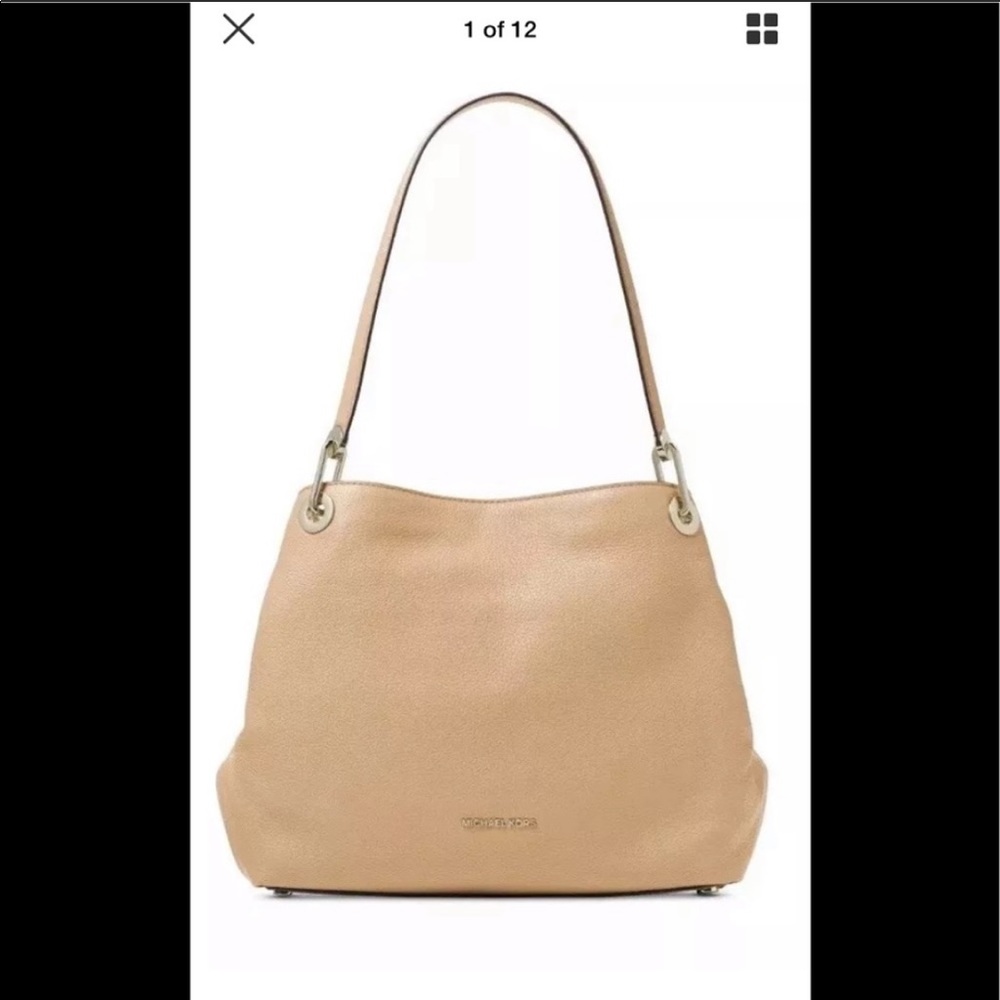 Michael Kors raven large shoulder tote butternut